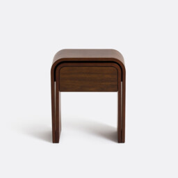 Vence Nest of Bedside Tables in Walnut Veneer - thumbnail 3