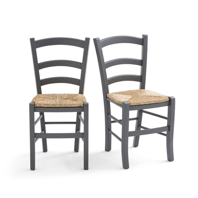 Set of 2 Perrine Farmhouse Chairs in Solid Beech - image 1