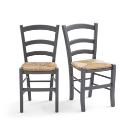 Set of 2 Perrine Farmhouse Chairs in Solid Beech - thumbnail 1