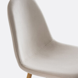 Set of 2 Polina Velvet Dining Chairs - thumbnail 3