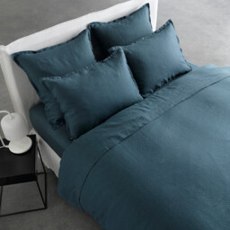 Elina Washed Linen Fitted Sheet - thumbnail 3
