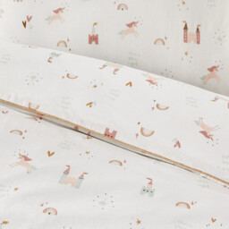 Unicorn Castle Cotton Duvet Cover - thumbnail 3