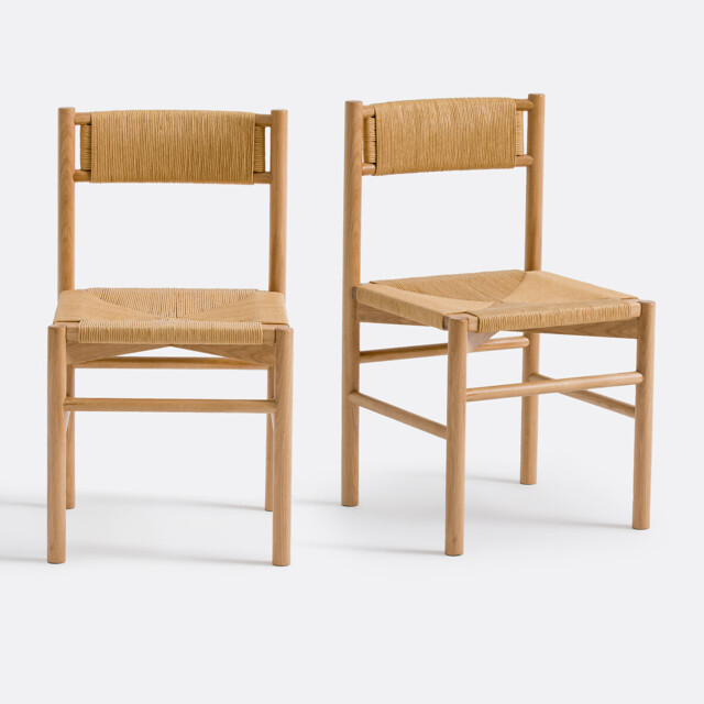 Set of 2 Marrathy Chairs in Oak and Paper Cord - image 1