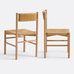 Set of 2 Marrathy Chairs in Oak and Paper Cord - thumbnail 3