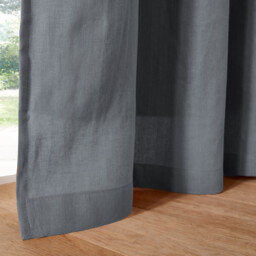 Onega Washed Linen Blackout Curtain with Eyelets - thumbnail 3