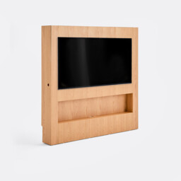 Laster Wall-Mounted TV Stand in Oak Veneer with 1 Compartment