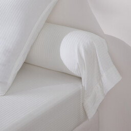 Opale Striped Cotton Satin 350 Thread Count Bolster Case - thumbnail 1