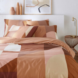 Marjorie Duvet Cover in Washed Cotton Satin - thumbnail 1