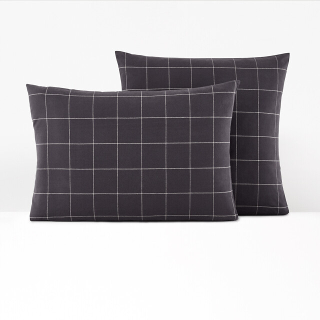 Charlie Checked 100% Cotton Flannel Pillowcase