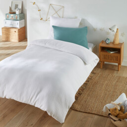 Kumla Plain Cotton Muslin Pillowcase - thumbnail 2