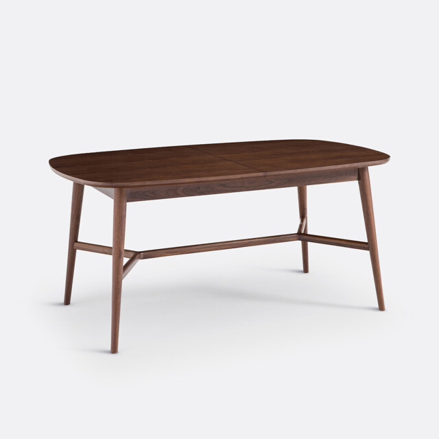 Yvan 6-8 Seater Extending Dining Table in Walnut and Veneer - image 1