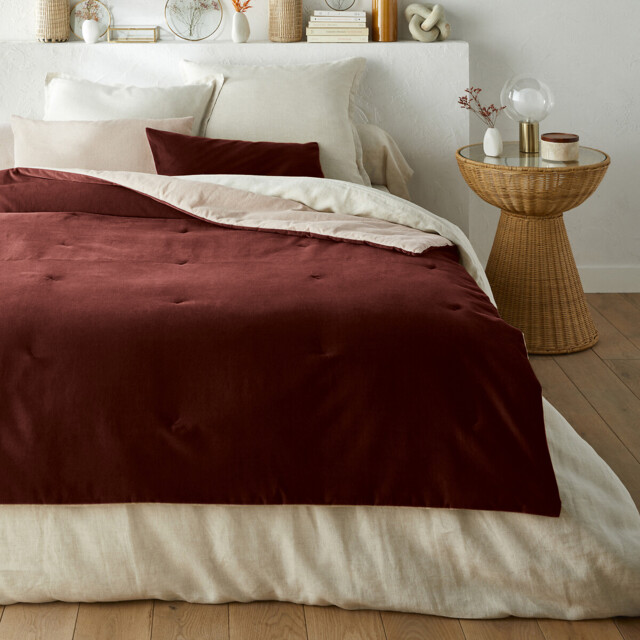 Velvet Cotton Velvet & Linen Quilt - image 1