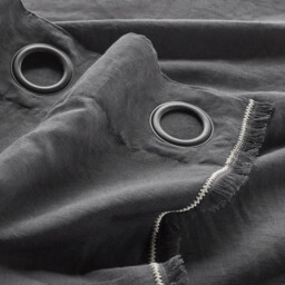 Menorca Cotton & Linen Eyelet Curtain - thumbnail 3