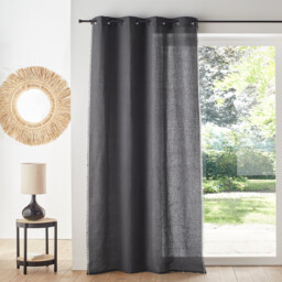 Menorca Cotton & Linen Eyelet Curtain - thumbnail 1