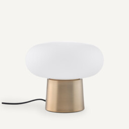 Faith Opaline Glass Table Lamp - thumbnail 3