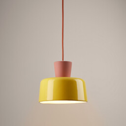 Coloured Ceramic Hanging Lamp Diameter 21cm Jimna - thumbnail 4