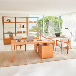 Mikube Oak and Oak Veneer Desk Table Top L150 - thumbnail 2