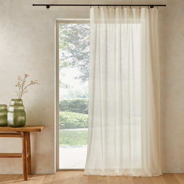 Varkala Organic Cotton Voile Curtain - image 1