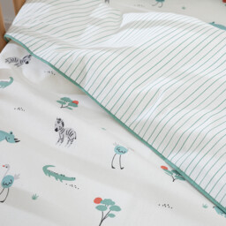 Savane Animal Print Organic Cotton Child's Duvet Cover - thumbnail 2