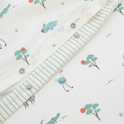 Savane Animal Print Organic Cotton Child's Duvet Cover - thumbnail 3