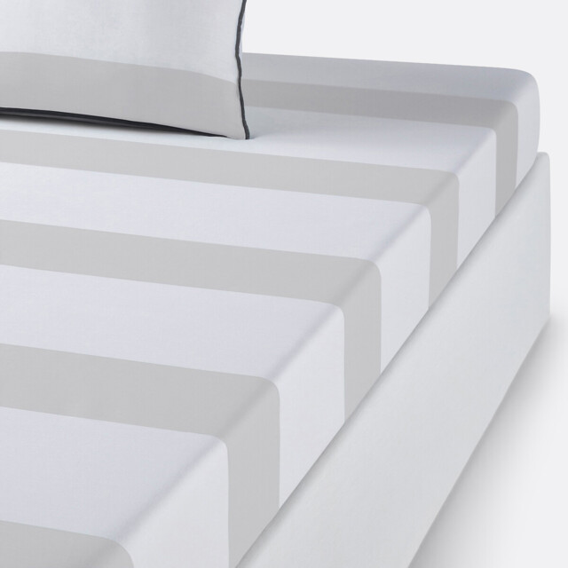 Yacht Striped Cotton Fitted Sheet