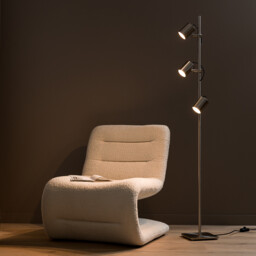 Girevole Spotlight Satin Nickel Floor Lamp - thumbnail 1