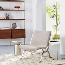 Girevole Spotlight Satin Nickel Floor Lamp - thumbnail 3