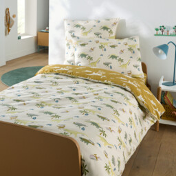 Alnis Child's Dinosaur Print Organic Cotton Duvet Cover - thumbnail 2