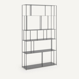 Parallel Wide Metal Bookcase - thumbnail 1