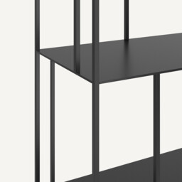 Parallel Wide Metal Bookcase - thumbnail 3