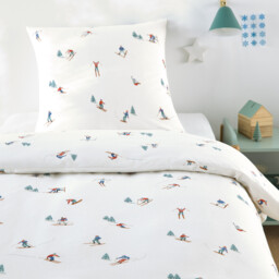 Tout Schuss 30% Recycled Cotton Child's Duvet Cover Set with Square Pillowcase - thumbnail 1