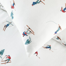 Tout Schuss 30% Recycled Cotton Child's Duvet Cover Set with Square Pillowcase - thumbnail 4