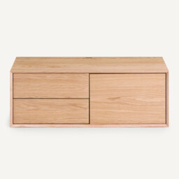 Archivita XL TV Stand in Oak Veneer W110 X D42cm - thumbnail 4