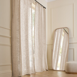 Nives Cotton/Linen Openwork Voile Panel - thumbnail 1