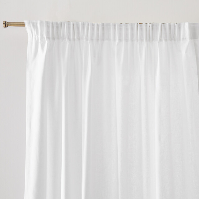 Scenario Cotton Curtain with Pencil Pleat and Wave - image 1