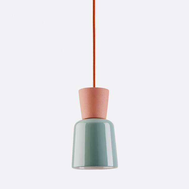 Coloured Ceramic Hanging Lamp Diameter 12 cm Jimna - image 1