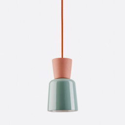 Coloured Ceramic Hanging Lamp Diameter 12 cm Jimna - thumbnail 1