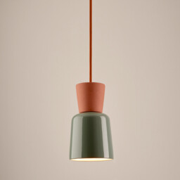 Coloured Ceramic Hanging Lamp Diameter 12 cm Jimna - thumbnail 3