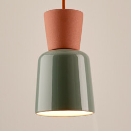 Coloured Ceramic Hanging Lamp Diameter 12 cm Jimna - thumbnail 4