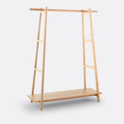 Uyen Solid Pine Ladder Clothes Rack - thumbnail 3