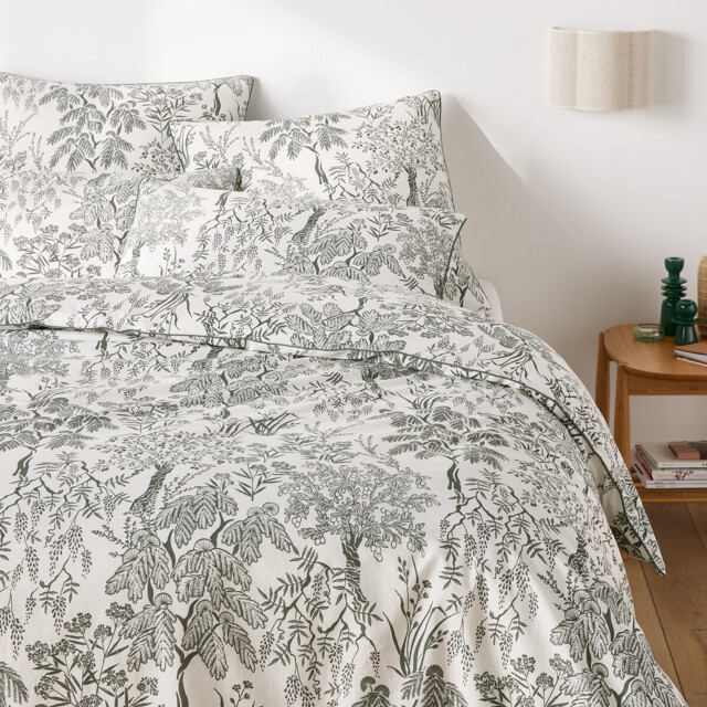 Roxane Duvet Cover in Washed Cotton Percale - image 1