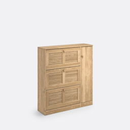 Mayor Shoe Cabinet, 1 Door & 3 Flaps - thumbnail 1
