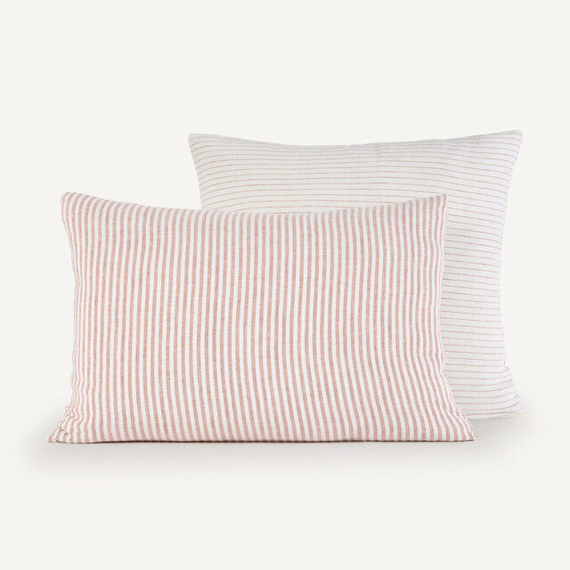 Deutzia Dyed Woven Washed Linen Pillowcase - image 1