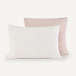 Deutzia Dyed Woven Washed Linen Pillowcase - thumbnail 3