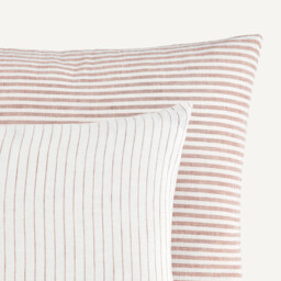 Deutzia Dyed Woven Washed Linen Pillowcase - thumbnail 4