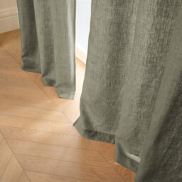 Private Lined Pre-Washed Linen Curtain with Eyelets - thumbnail 2