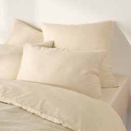 Annaba Two-Sided Washed Linen & Cotton Pillowcase - thumbnail 3