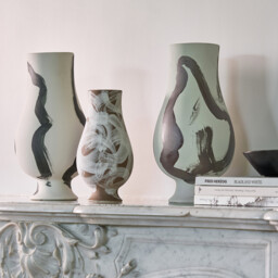 Skall Matt Ceramic Vase H33cm - thumbnail 2