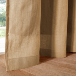 Onega Washed Linen Blackout Curtain with Eyelets - thumbnail 3