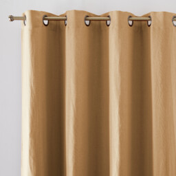 Onega Washed Linen Blackout Curtain with Eyelets - thumbnail 1